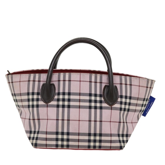 BURBERRY Nova Check Hand Bag Nylon Beige Auth ar8988 - Picture 13 of 16